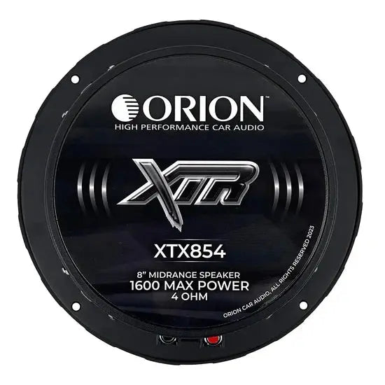 Orion XTX854 8" 400W RMS Bullet Midrange Speakers 4-Ohm (Pair)