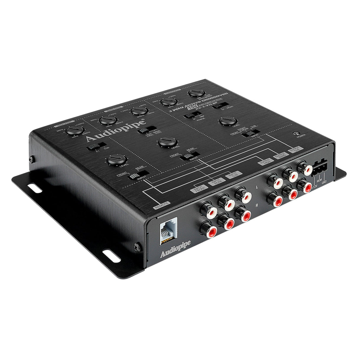3-Way Active Crossover With Bandpass Filter (XV-3-V15BP) Audiopipe