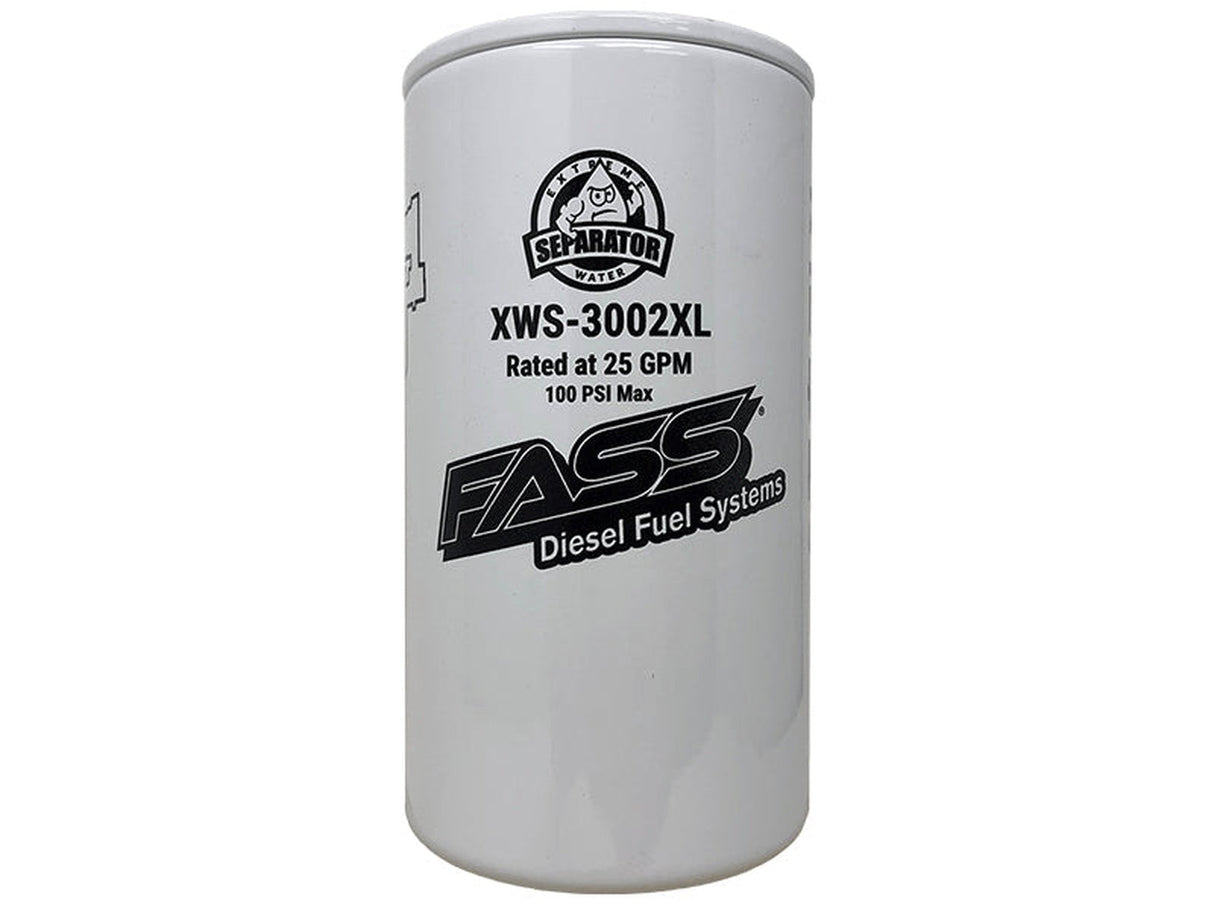 FASS XWS-3002XL Extended Length Extreme Water Separator, Cummins, Duramax, Powerstroke FASS Diesel Fuel Systems
