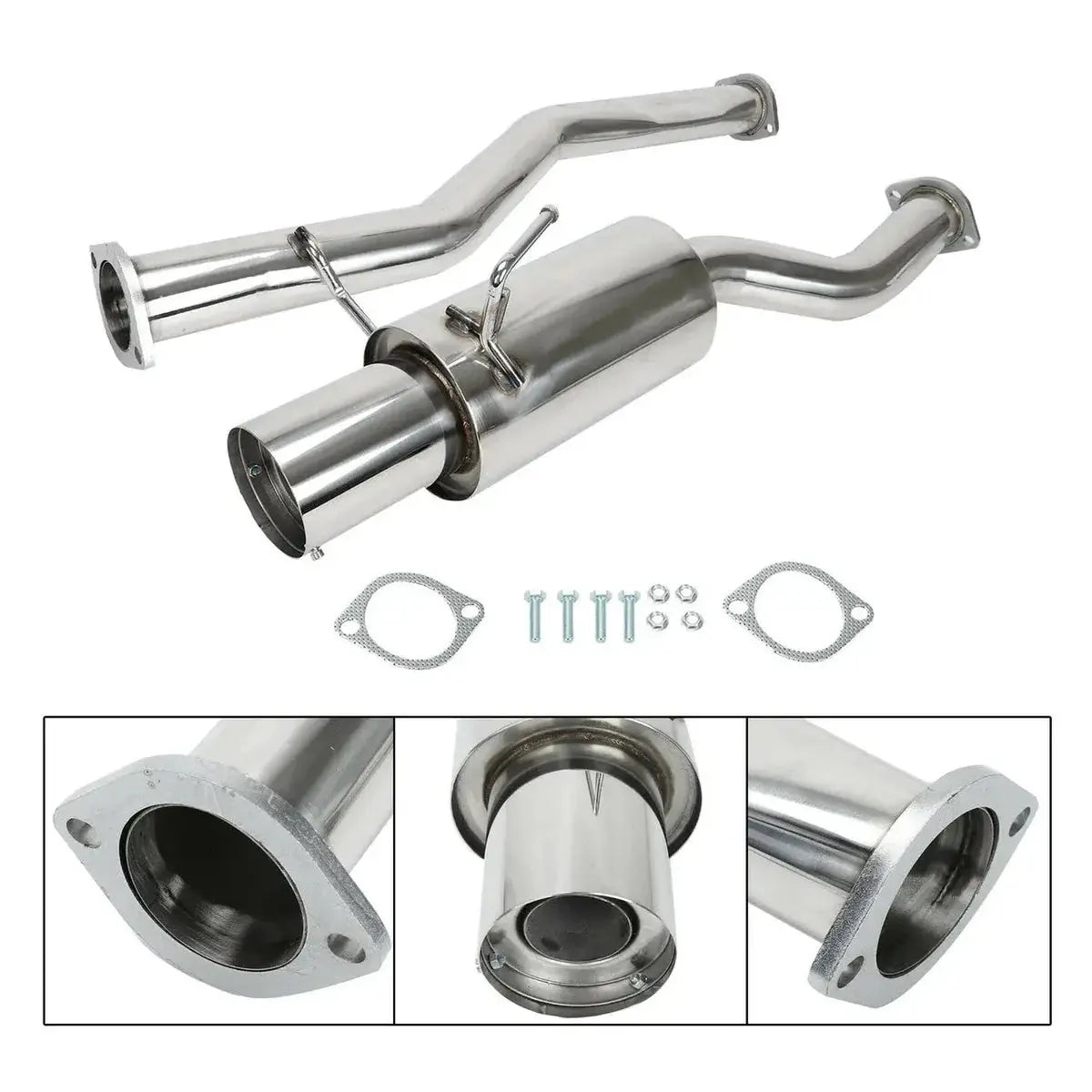 Exhaust Header/Catback/Downpipe Exhaust All-In-One Kit for 2003-2006 Nissan 350Z 3.5L 2005, 2007 Infiniti G35
