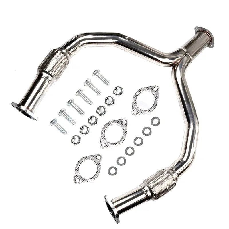 Y Pipe Downpipe Exhaust for 2008-2016 Nissan 370Z Z34 / Infiniti G37 V36 VQ37VHR 3.7L Flashark