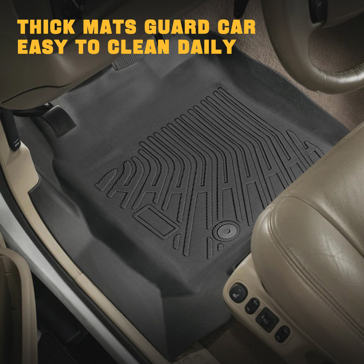 Trucktok 1999-2007 Ford F250 F350 F450 SuperCab All-Weather TPE Floor Mats TruckTok