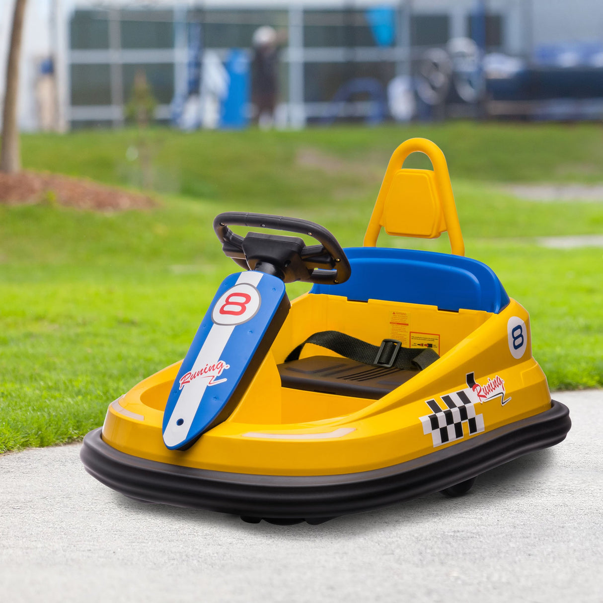 360° Rotating Electric Bumper Car for Kids - Fun Ride On Toy with 6V Battery