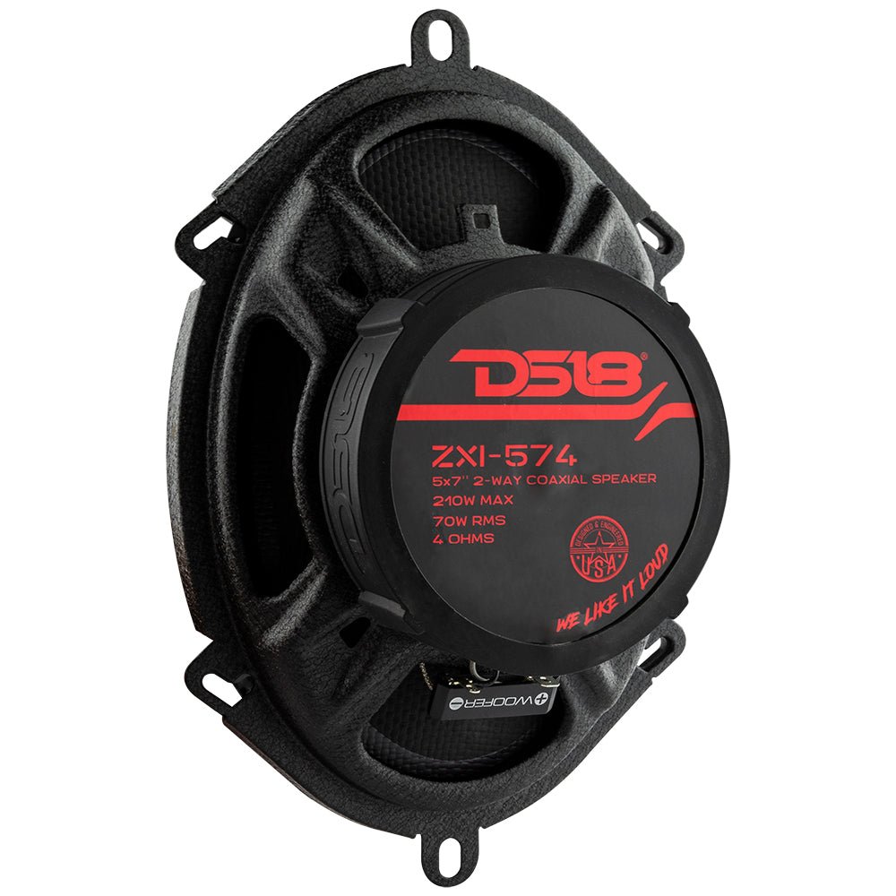 ZXI 5x7" 2-Way Coaxial Speakers with Kevlar Cone | 70 Watts Rms 4-Ohm