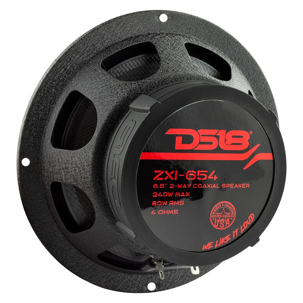 DS18 ZXI-654 6.5" 2-Way Coaxial Speakers w/ Kevlar Cone (Pair) DS18
