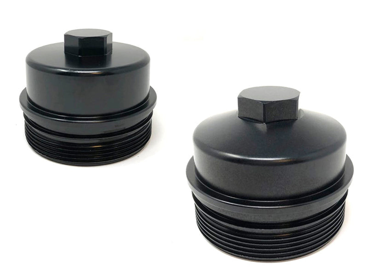 (Sold Out) ZZ Diesel Billet Fuel Filter and Oil Filter Cap Kit, 2008-2010 Ford 6.4L Powerstroke ZZ Diesel