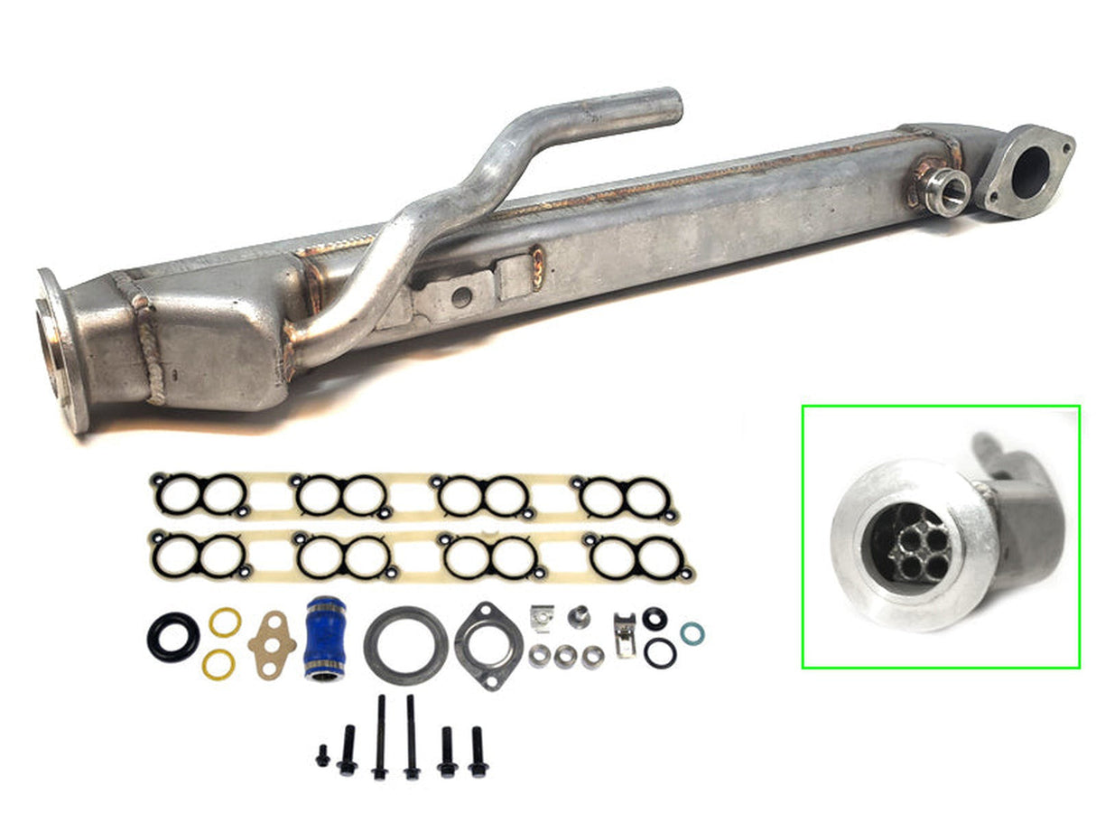 ZZ Diesel Upgraded Square Egr Cooler Kit & Gaskets 04.5-07 Ford 6.0L Powerstroke Diesel ZZ Diesel