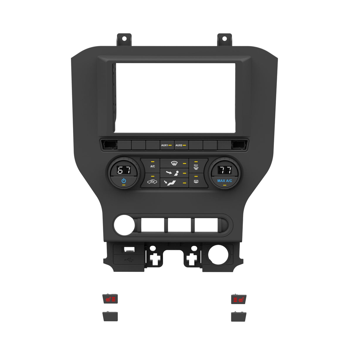 Metra 99-5865CH Dash Kit Fits Ford Mustang 2015-2023 (w/Manual Climate Controls) Metra