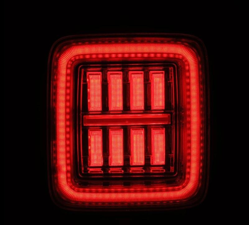 AlphaRex Nova-Series Prismatic LED Tail Lights Clear | '18-Current JL Wrangler / '20-Current JT Gladiator