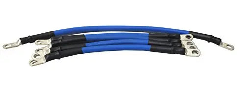 2 Gauge Golf Cart Battery Cable Set, (Blue) E-Z-GO 1994 & UP MED/TXT 36V U.S.A Made AC DC WIRE AND SUPPLY
