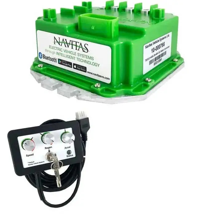"GreenXtreme" Navitas TSX 3.0 440A DC Controller Kit for EZ-GO with OTF and Golf Cart Specific Adapter Harness Plum Quick Motors