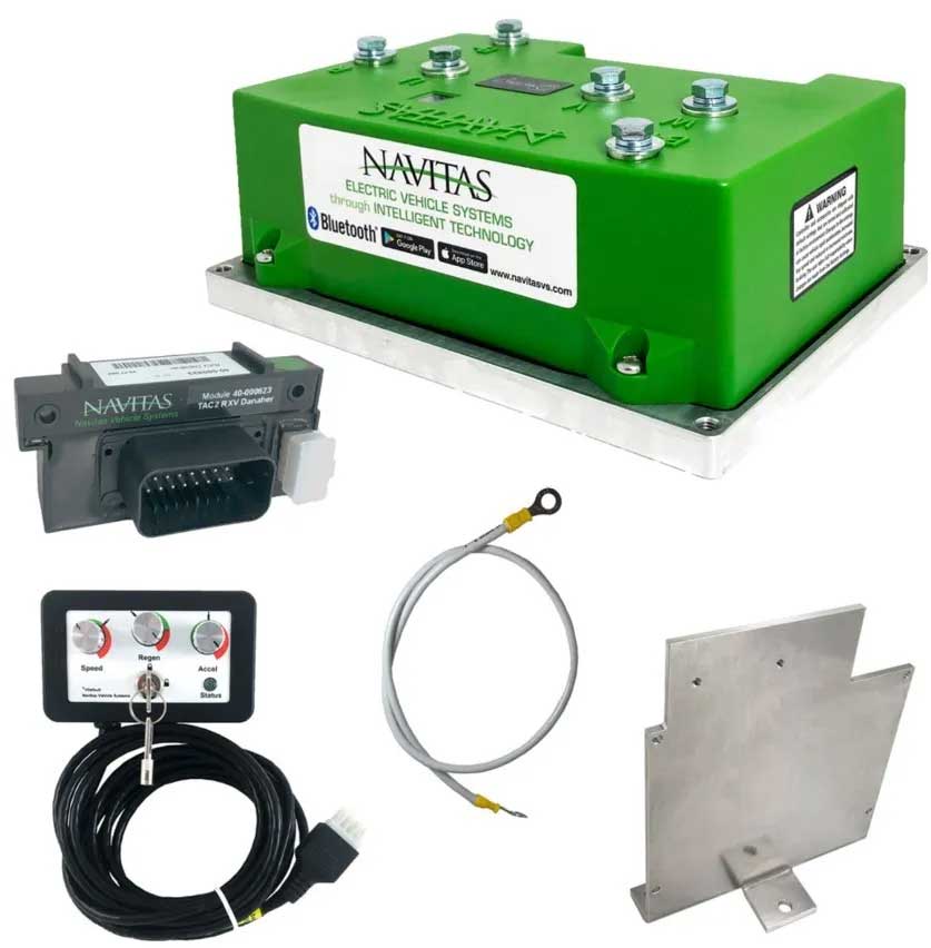 “Navitas TAC2 EZ-GO AC 600A Controller Conversion Kit” with OTF and Golf Cart Specific Adapter Harness