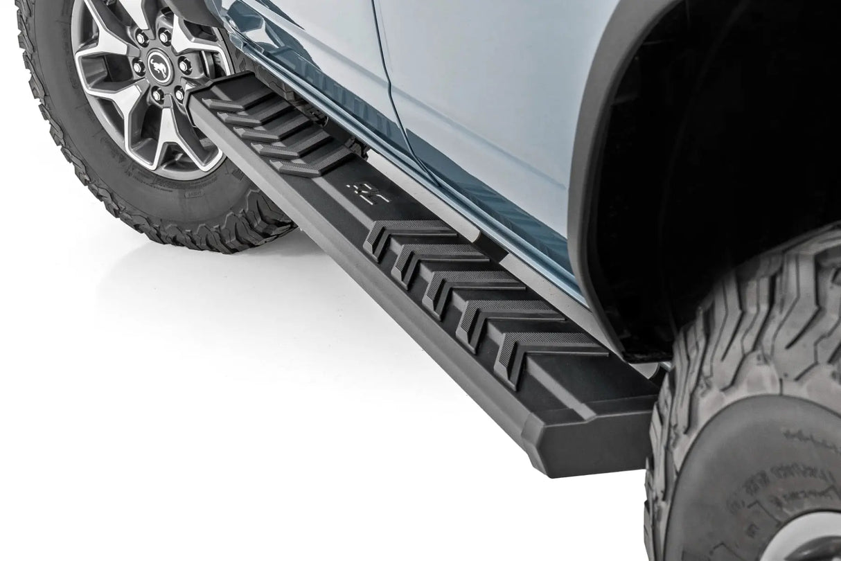 Rough Country BA2 Running Boards Side Step Bars 4-Door Ford Bronco 4WD 2021-2026 41007A