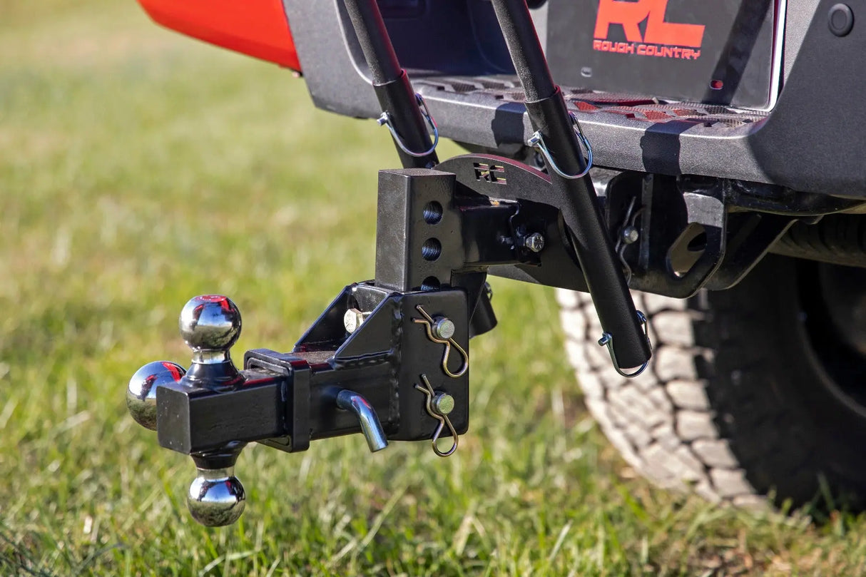 Rough Country Universal 2 Inch Hitch Dual Flag Pole Holder 117500