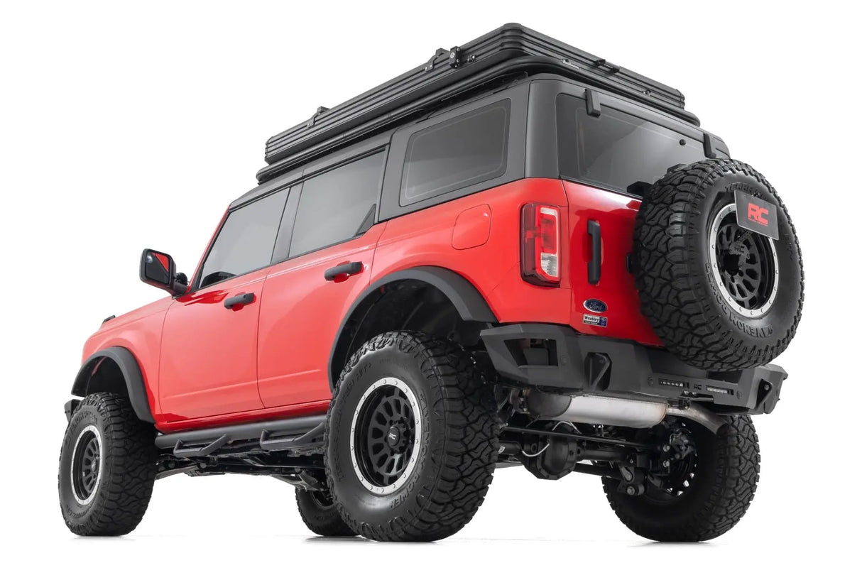 Rough Country Nerf Steps Wheel to Wheel 4-Door Ford Bronco 4WD 2021-2026 RCF21584F