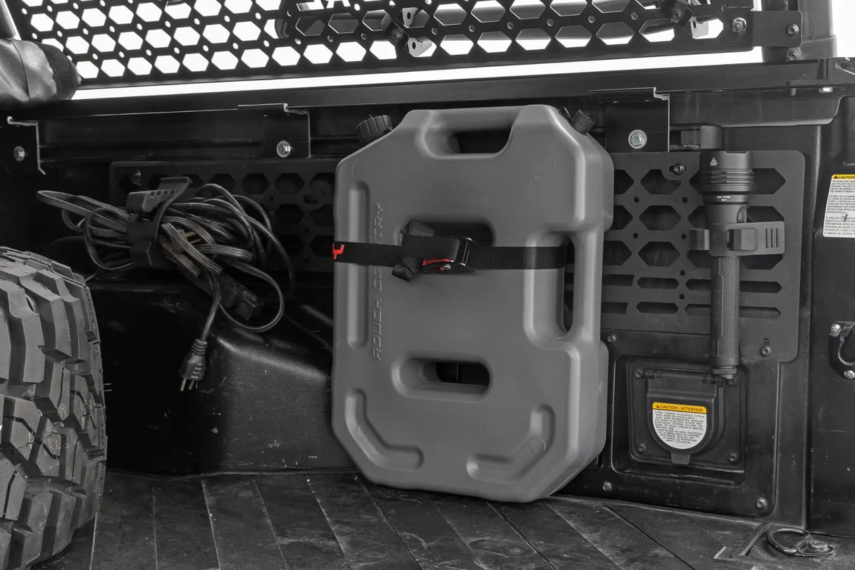 Rough Country Flat Fluid Container with Lockable Mount 10L 99062A