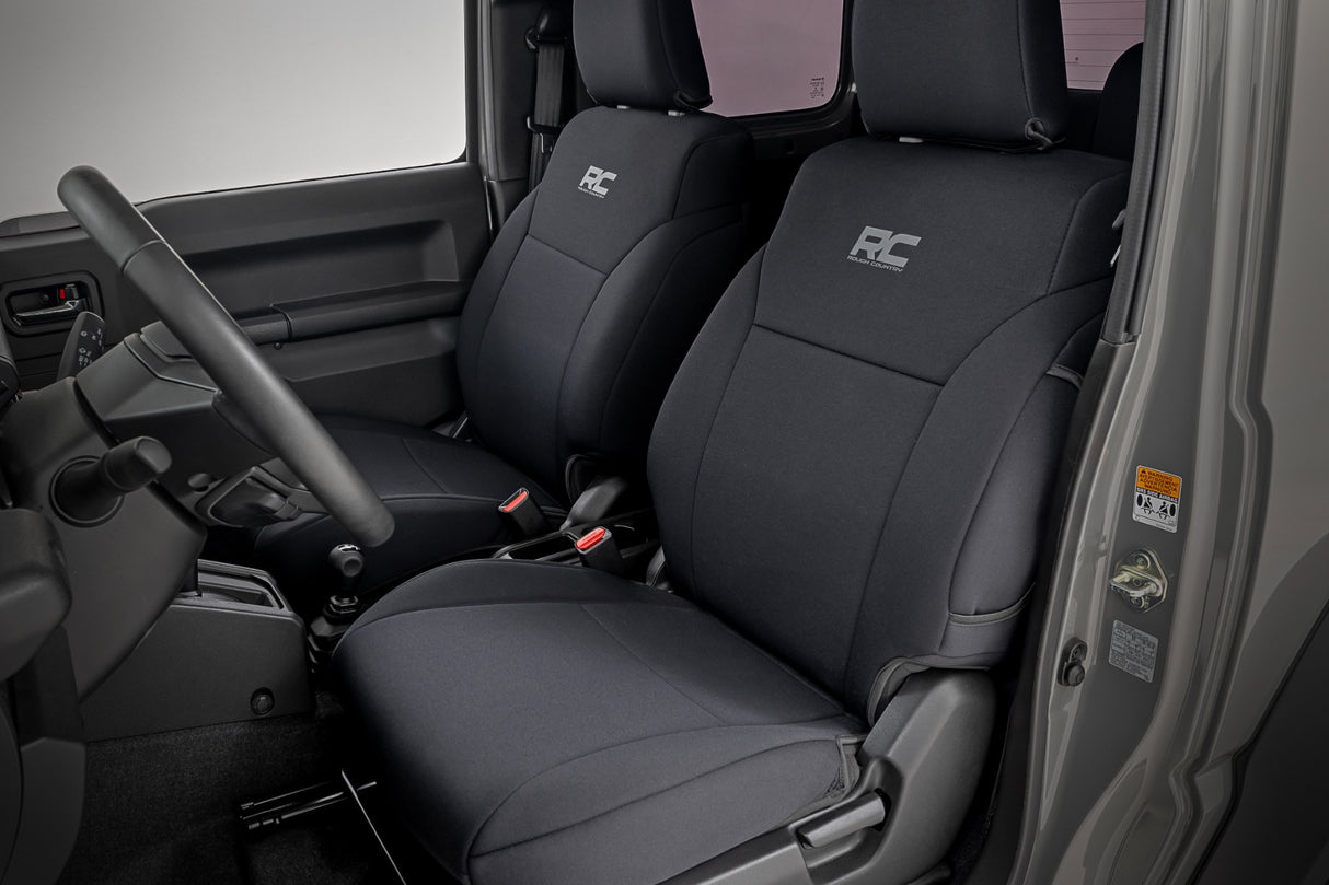 Rough Country Neoprene Seat Covers for Suzuki Jimny 2-Door 2018-2025