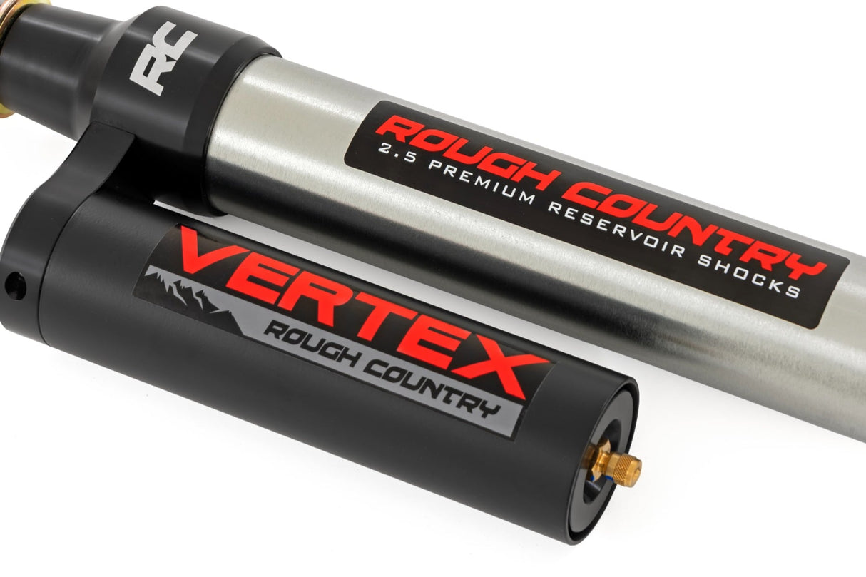Rough Country Vertex 2.5 Reservoir Rear Shocks for 2024-2026 Toyota Tacoma