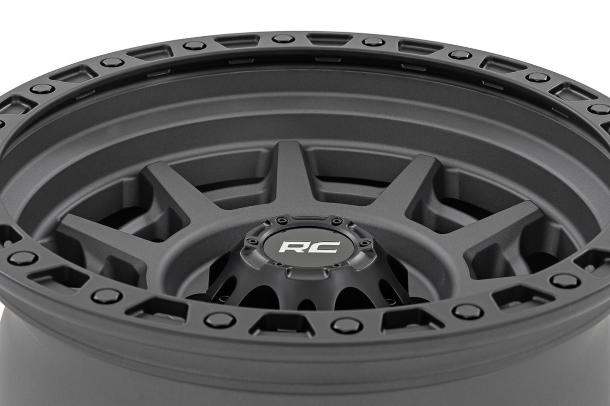 Rough Country 85 Series Wheel Simulated Beadlock 17x9 6x5.5