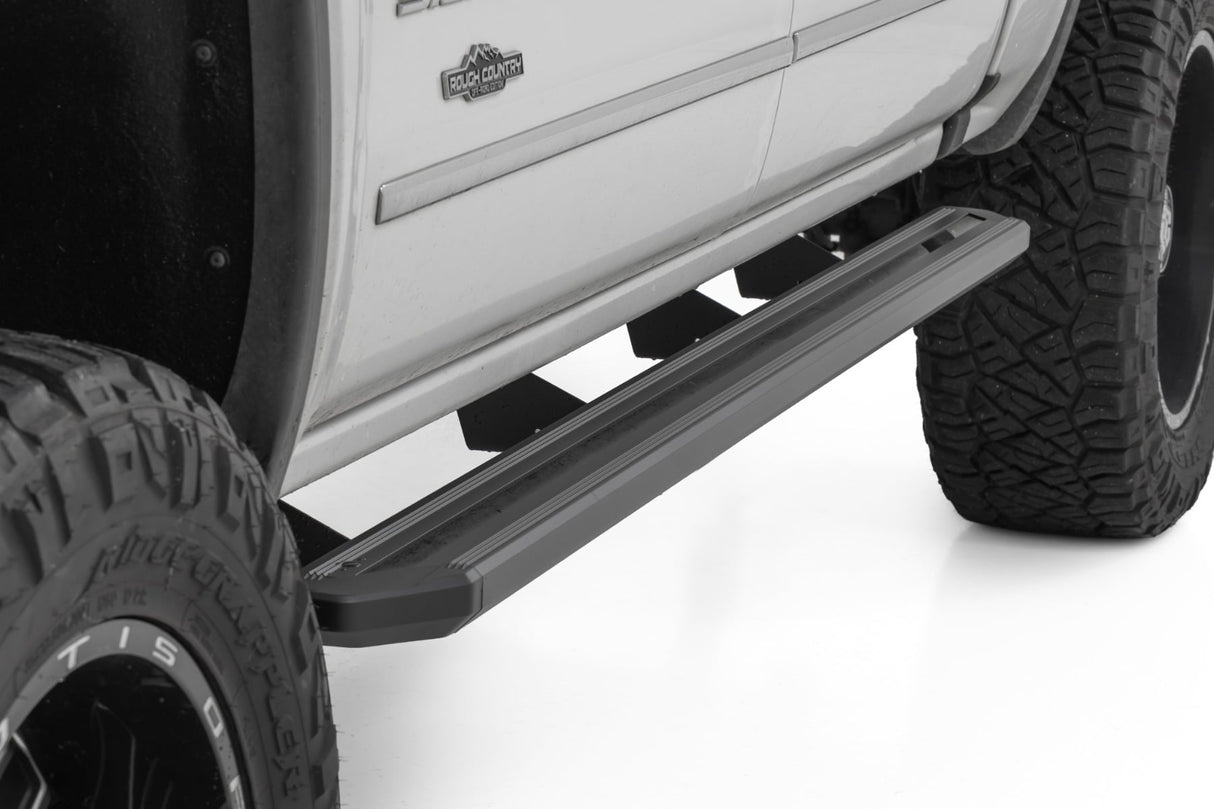 Rough Country Multi-Color LED Running Boards Chevy GMC Crew Cab
