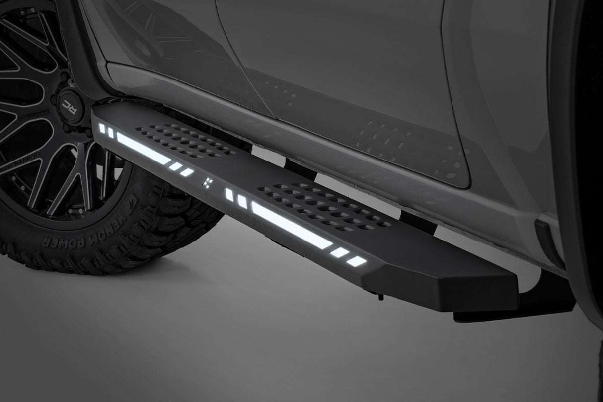 Rough Country AC2 Running Boards Amber/White LED for Ram 1500 2019-2026