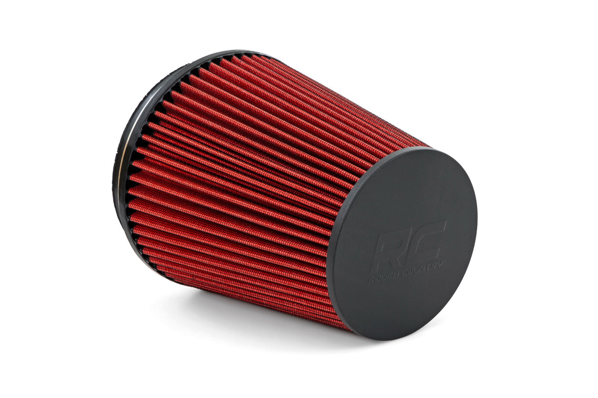 Rough Country High-Flow Cold Air Intake Replacement Filter Red 5-7/8in