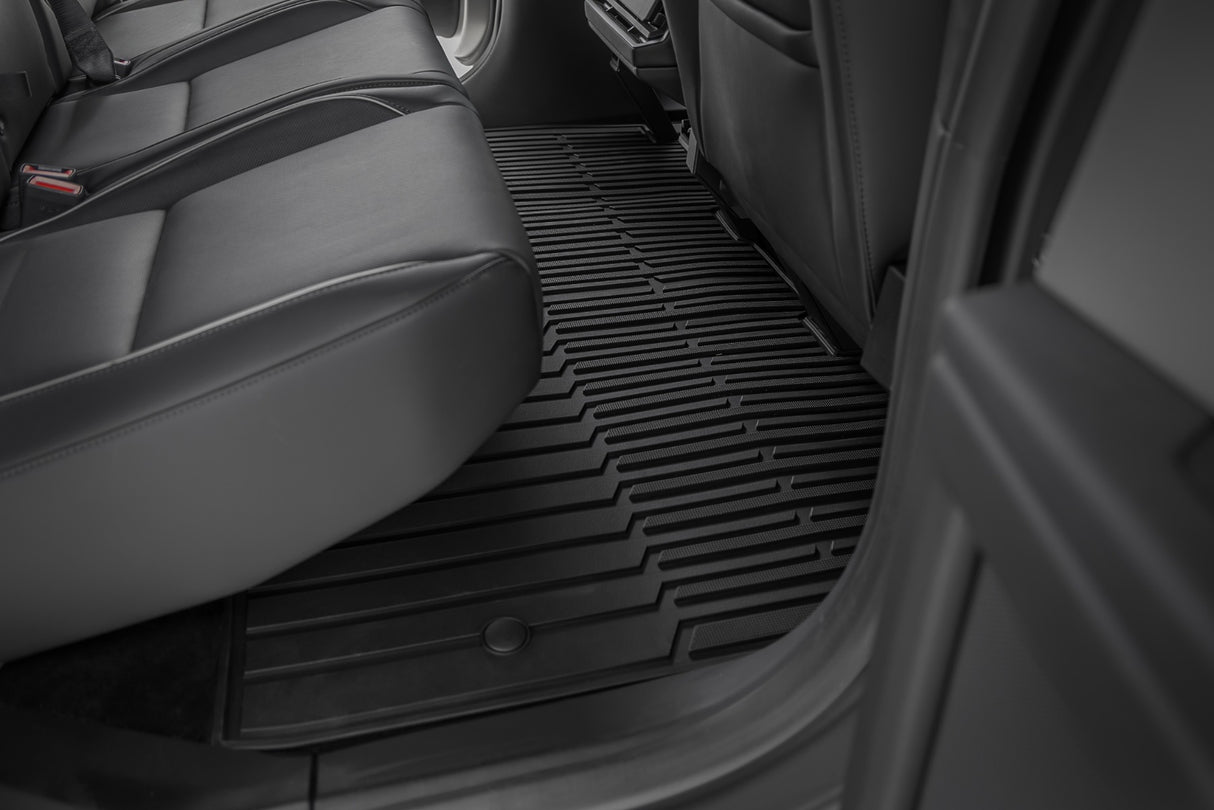 Rough Country Flex-Fit Floor Mats for Tesla Cybertruck 2024-2026