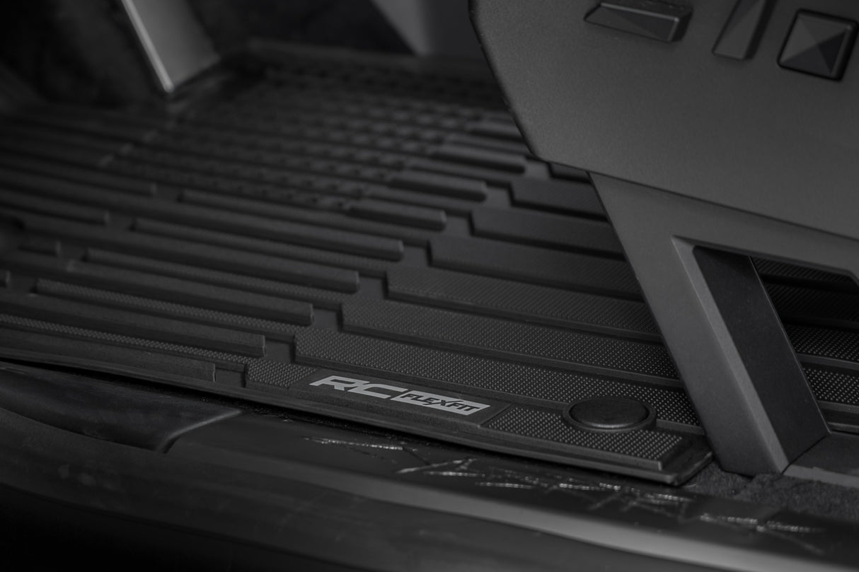 Rough Country Flex-Fit Floor Mats for Tesla Cybertruck 2024-2026