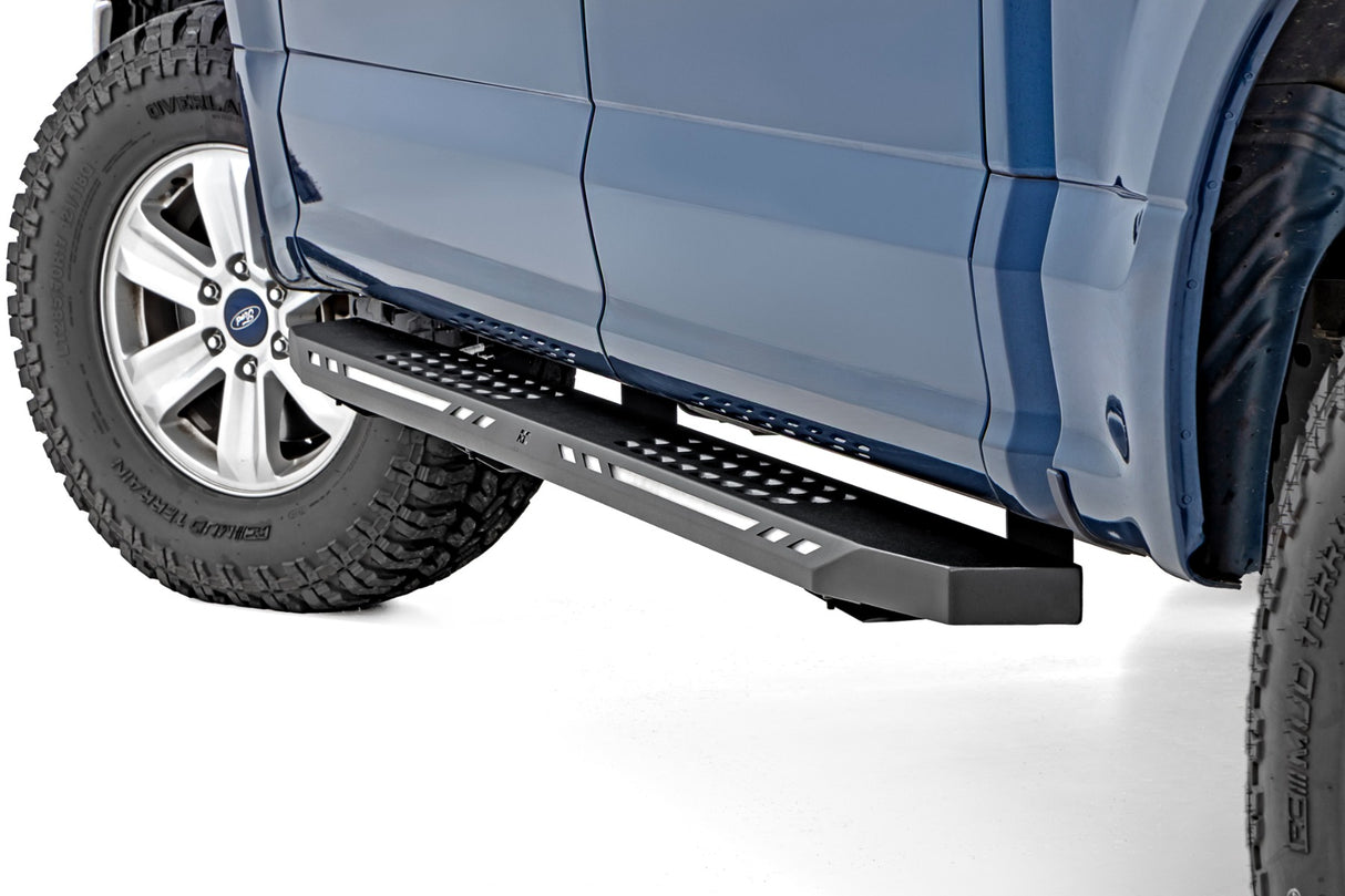Rough Country AC2 LED Running Boards Ford F-150 Crew Cab 15-26