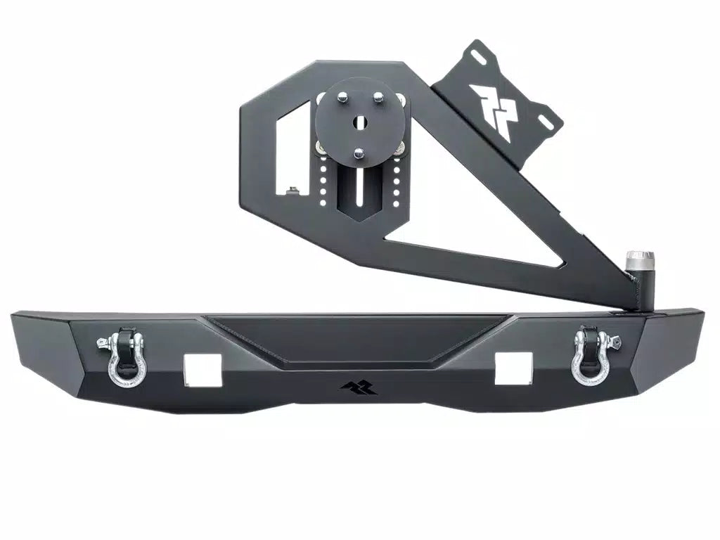 Rugged Ridge XOR Rear Bumper w/Swing Out Tire Carrier I '07- '18 Jeep JK Wrangler