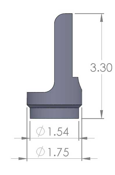 Polaris RZR 900 Roll Cage Adapter Bung Kit 1 3/4" X .095" Wall