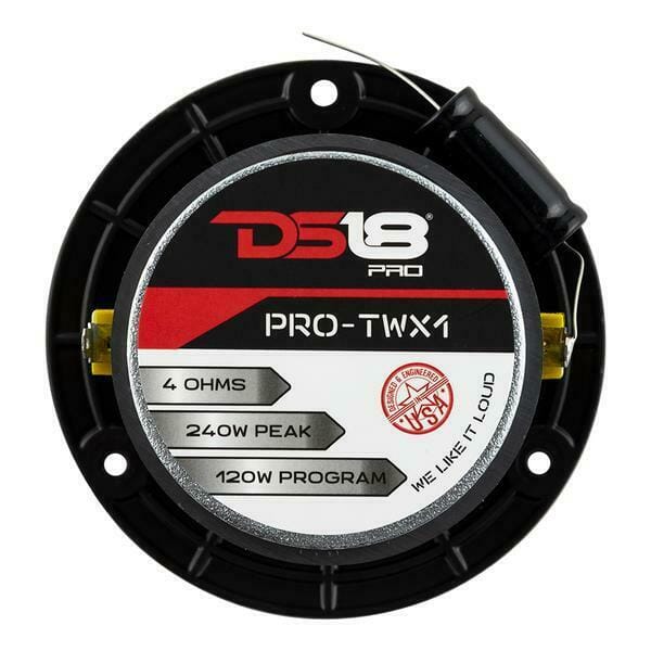 DS18 4 Channel Amplifier 2 TWX1 Super Tweeters 4x 6.5 Full Range Loud Speakers