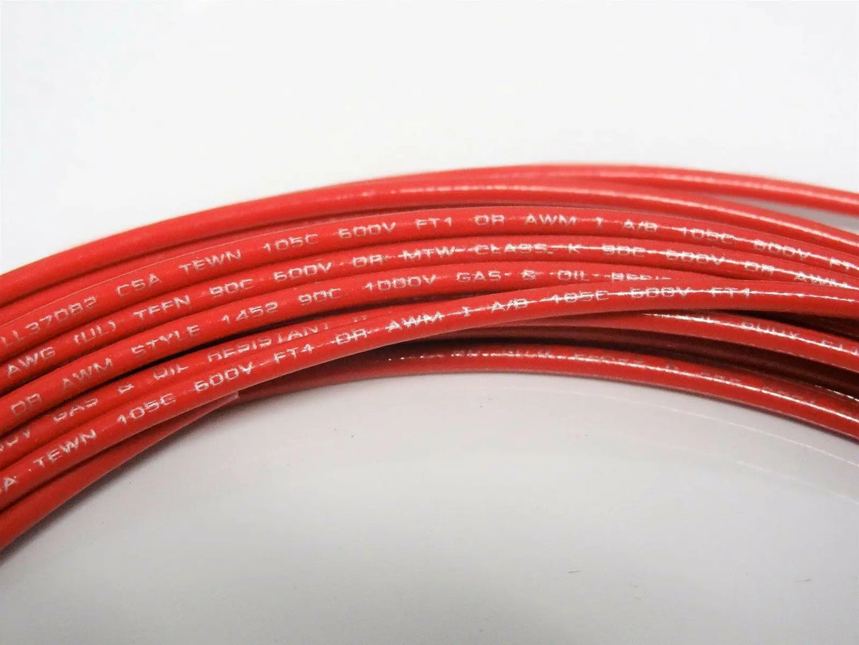16 GAUGE TFFN TEWN WIRE BLACK + RED 25 FT EACH 600V COPPER STRANDED GROUND WIRE ACDC Wire And Supply