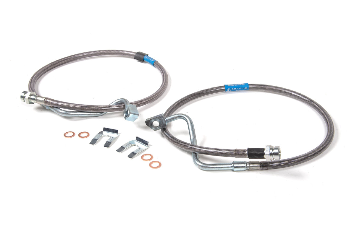 Front Brake Line Set | Stainless Steel | Fits 6-8 Inch Lift | Ford F250/F350 Super Duty (08-10) 4WD BDS Suspension