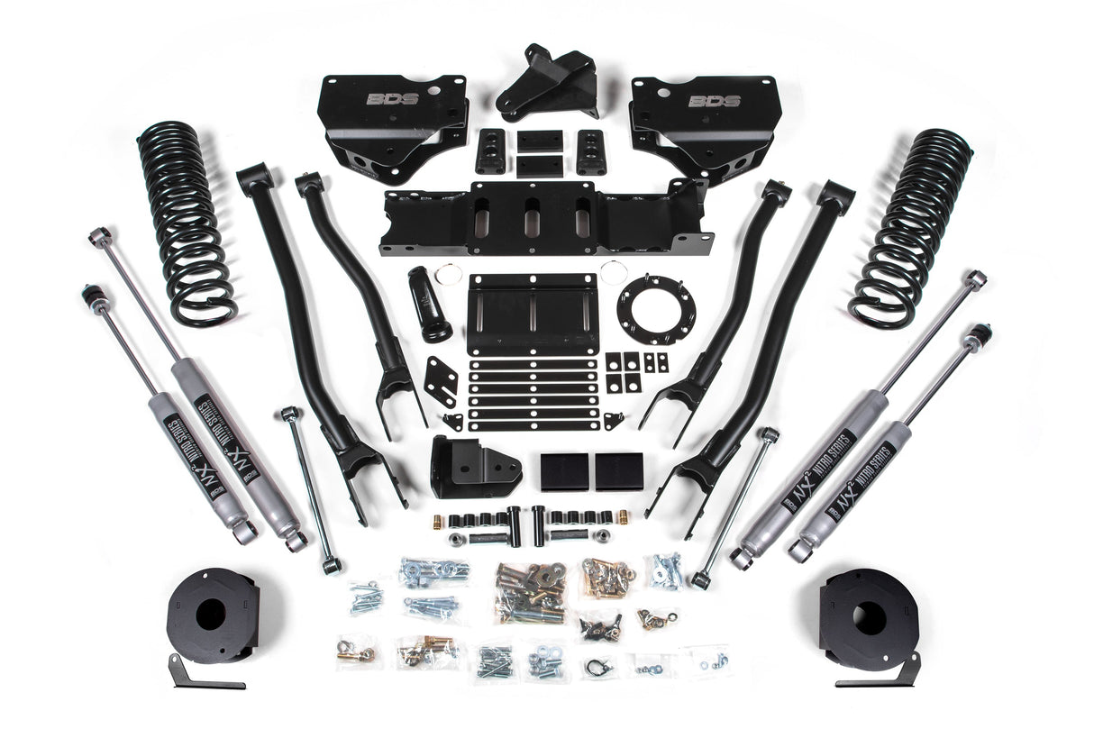 4 Inch Lift Kit w/ 4-Link | Ram 2500 w/ Rear Air Ride (19-24) 4WD | Diesel BDS Suspension