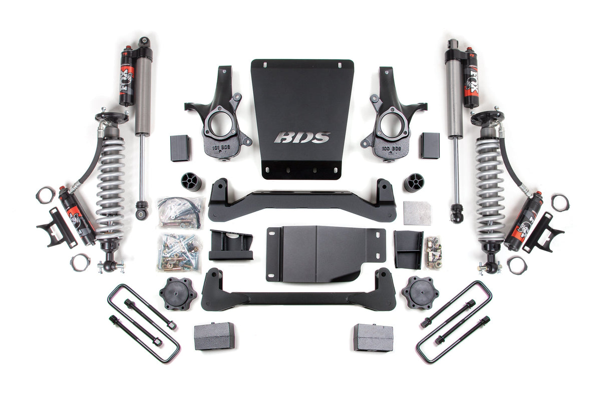 4 Inch Lift Kit | FOX Performance Elite Coilover | Chevy Silverado or GMC Sierra 1500 (07-13) 4WD BDS Suspension