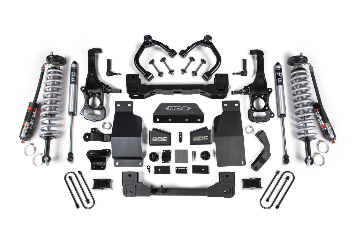 4 Inch Lift Kit | FOX 2.5 Performance Elite Coil-Over | Chevy Silverado or GMC Sierra 1500 (25-26) 4WD | Diesel BDS Suspension