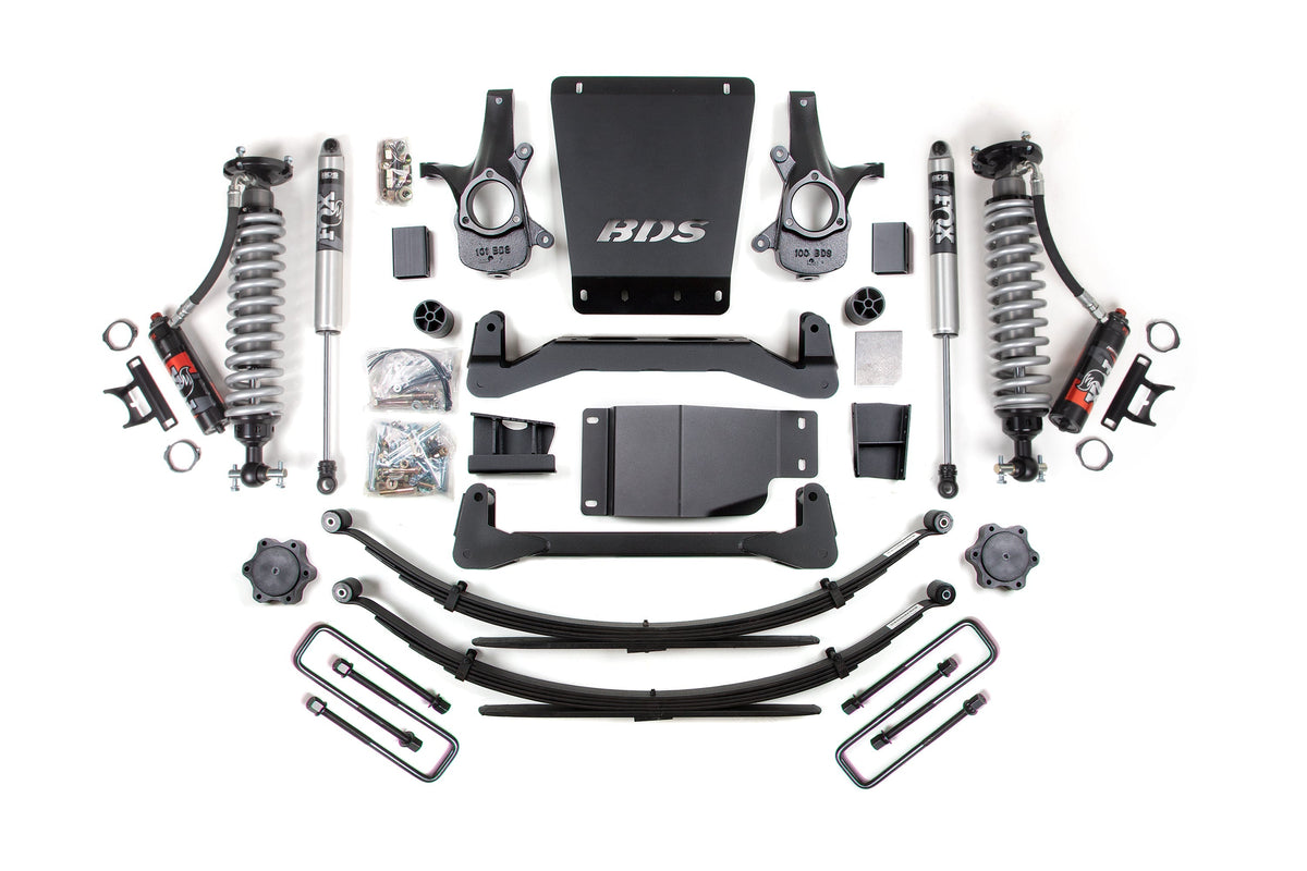 4 Inch Lift Kit | FOX Performance Elite Coilover | Chevy Silverado or GMC Sierra 1500 (07-13) 4WD BDS Suspension