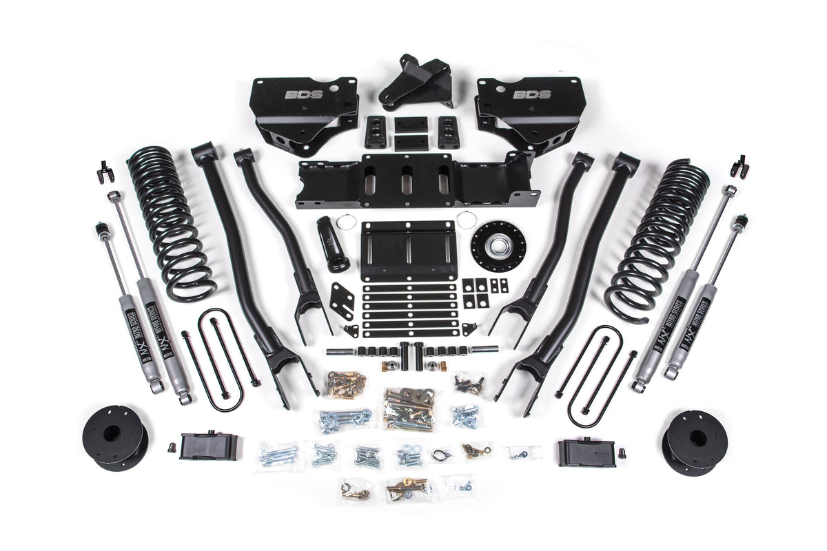 4 Inch Lift Kit w/ 4-Link | Extended Travel | Ram 3500 (25-26) 4WD | Gas BDS Suspension
