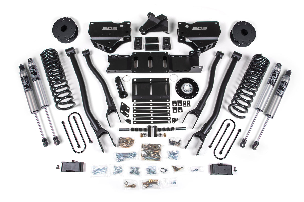4 Inch Lift Kit w/ 4-Link | Extended Travel | Ram 3500 (25-26) 4WD | Gas BDS Suspension