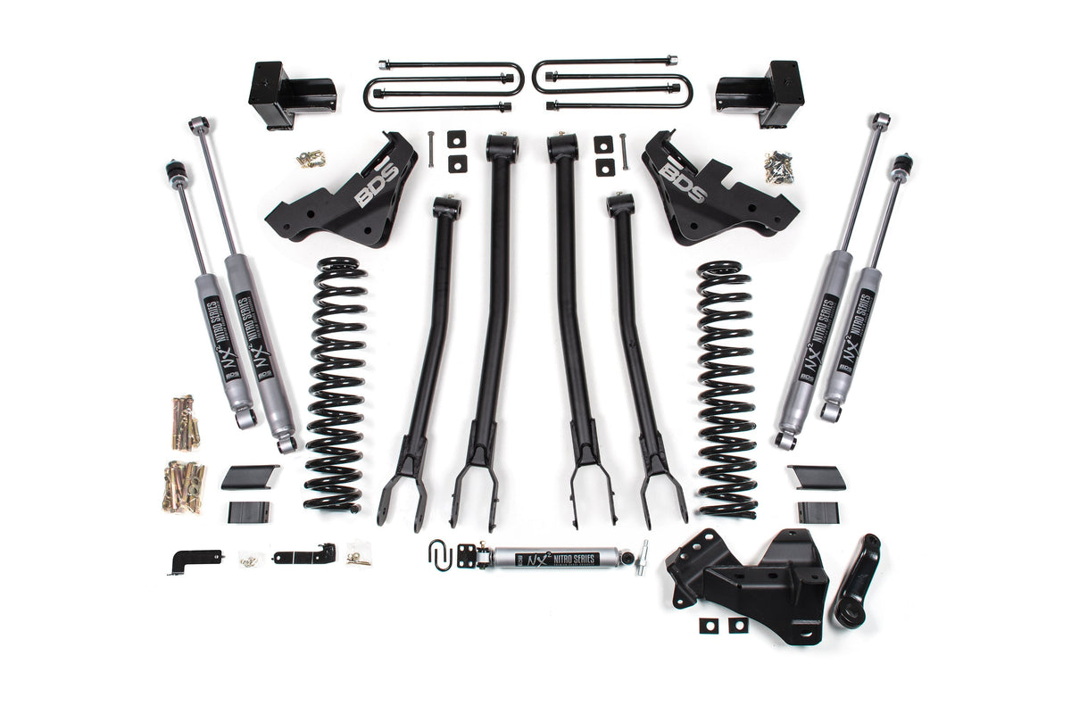 5 Inch Lift Kit w/ 4-Link | Ford F350 Super Duty DRW (23-26) 4WD | Diesel