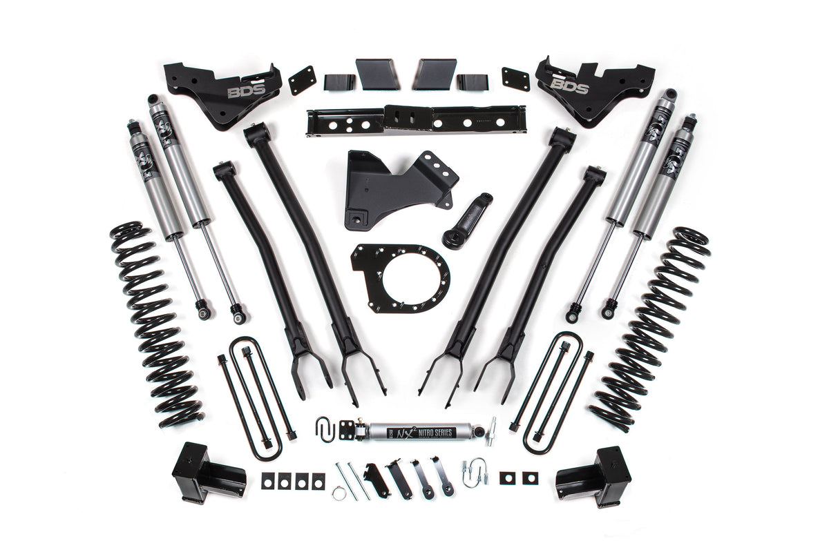 7 Inch Lift Kit w/ 4-Link | Ford F250/F350 Super Duty (23-26) 4WD | Diesel