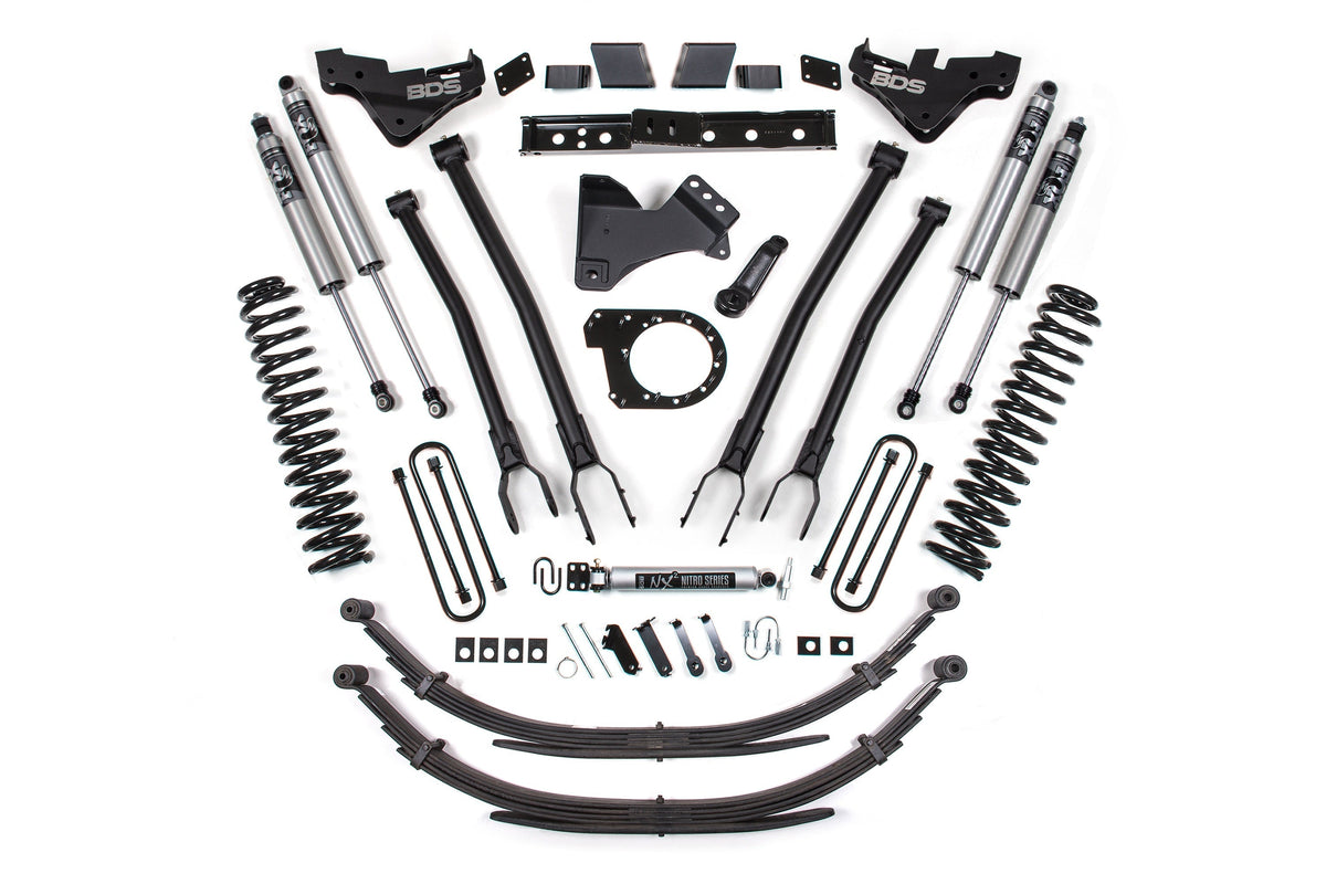 7 Inch Lift Kit w/ 4-Link | Ford F250/F350 Super Duty (23-26) 4WD | Diesel