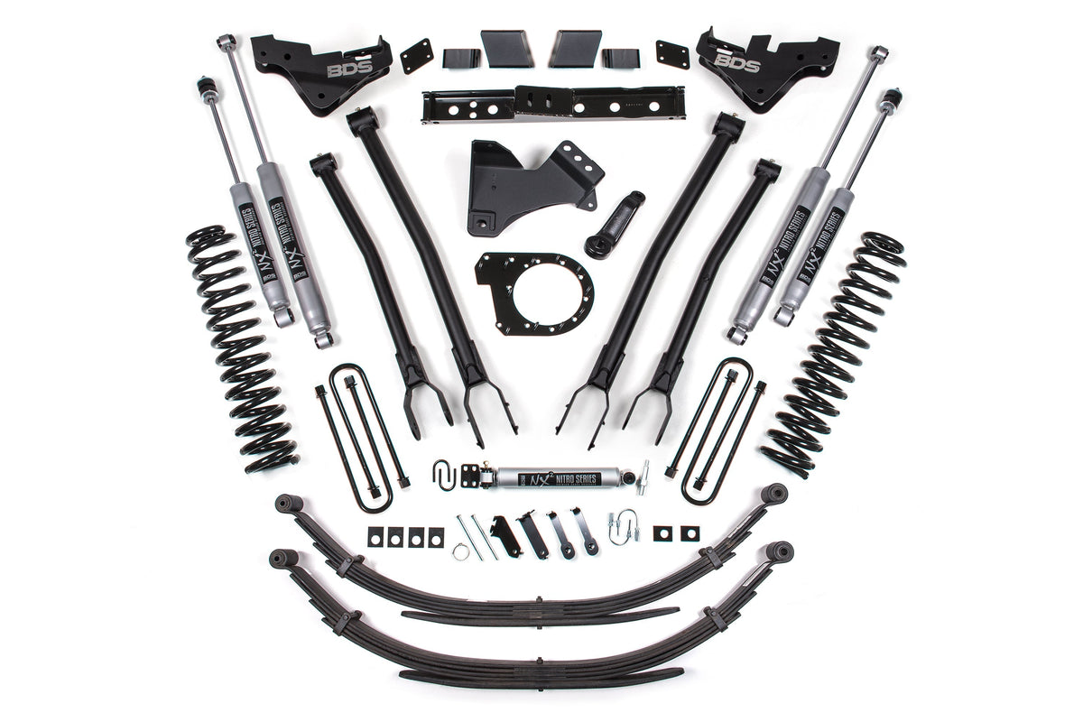 7 Inch Lift Kit w/ 4-Link | Ford F250/F350 Super Duty (23-26) 4WD | Diesel