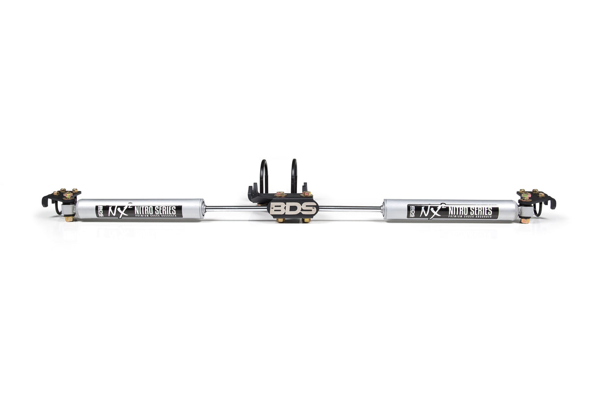 Dual Steering Stabilizer Kit w/ NX2 Shocks | Fits 2.5-9 Inch Lift | Ford F250/F350 Super Duty (05-26) 4WD BDS Suspension