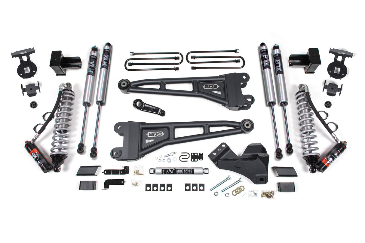 5 Inch Lift Kit w/ Radius Arm | FOX 2.5 Performance Elite Coil-Over Conversion | Ford F250/F350 Super Duty (20-22) 4WD | Diesel BDS Suspension
