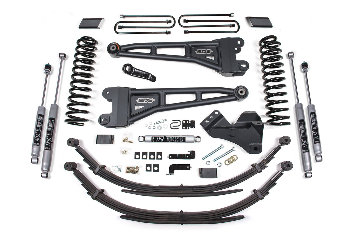 4 Inch Lift Kit w/ Radius Arm | Ford F250/F350 Super Duty (17-19) 4WD | Diesel BDS Suspension