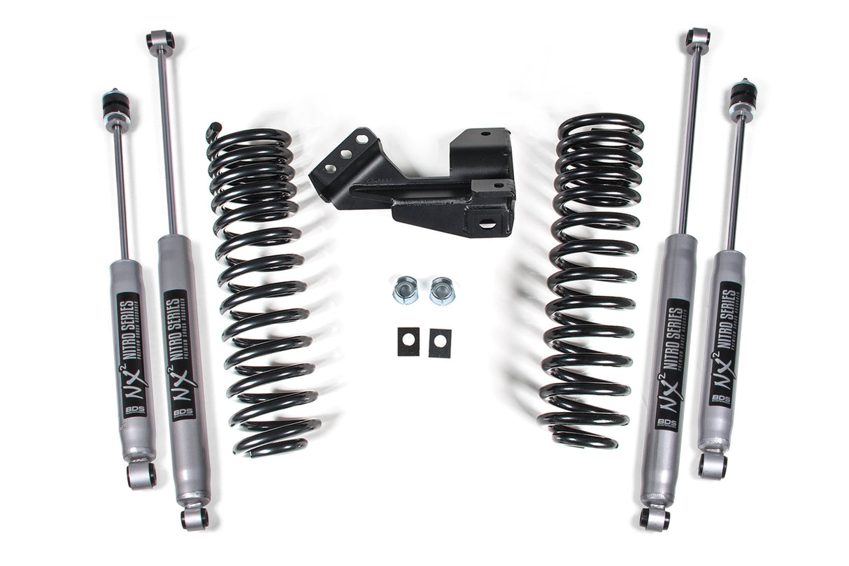 1-2 Inch Leveling Kit | Performance Spring | Ford F250/F350 Super Duty (1 Inch Lift: 17-19) | (2 Inch Lift: 20-26) | 4WD | Diesel & Gas BDS Suspension
