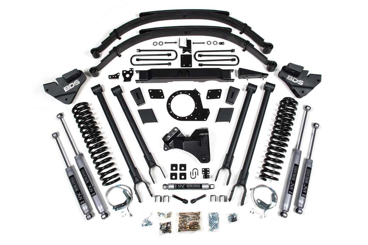 9 Inch (Gas) | 8 Inch (Diesel) Lift Kit w/ 4-Link | Ford F250/F350 Super Duty (20-22) 4WD BDS Suspension