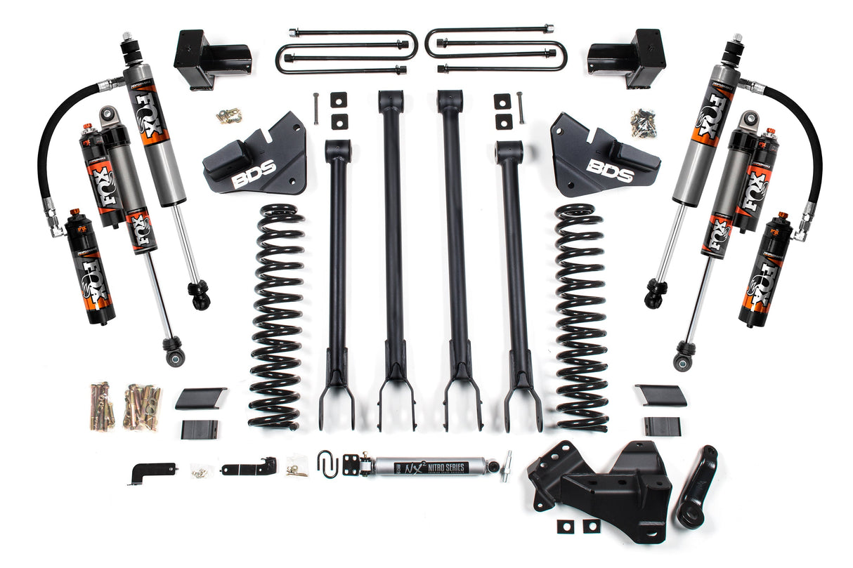 4 Inch Lift Kit | 4-Link Conversion | Ford F250 / F350 Super Duty (17-19) 4WD | Gas BDS Suspension